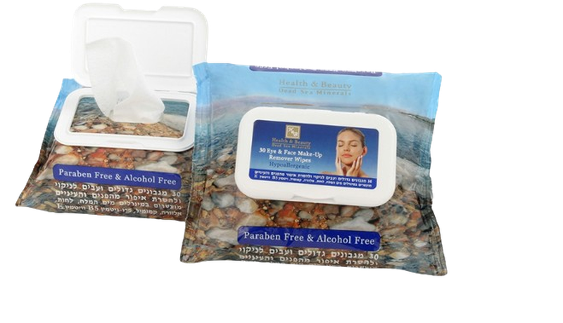 HEALTH&BEAUTY Dead Sea Minerals Makeup Removal Wipes, 30 pcs.