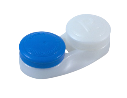 Container with silver ion coating blue